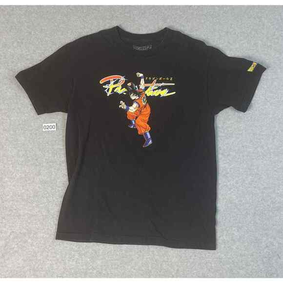 Dragon Ball Z Goku T Shirt Mens‎ M Black Anime Primitive Skateboarding Cartoon - Picture 1 of 6